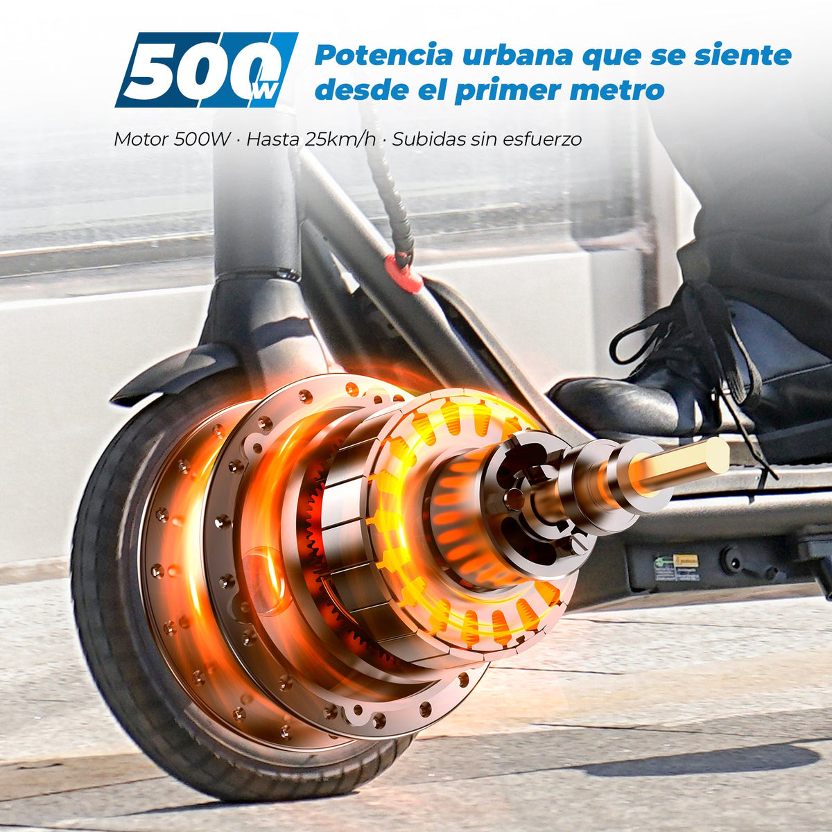 Trottinette électrique légère iScooter i8M bridée 25 km/h – vue 3