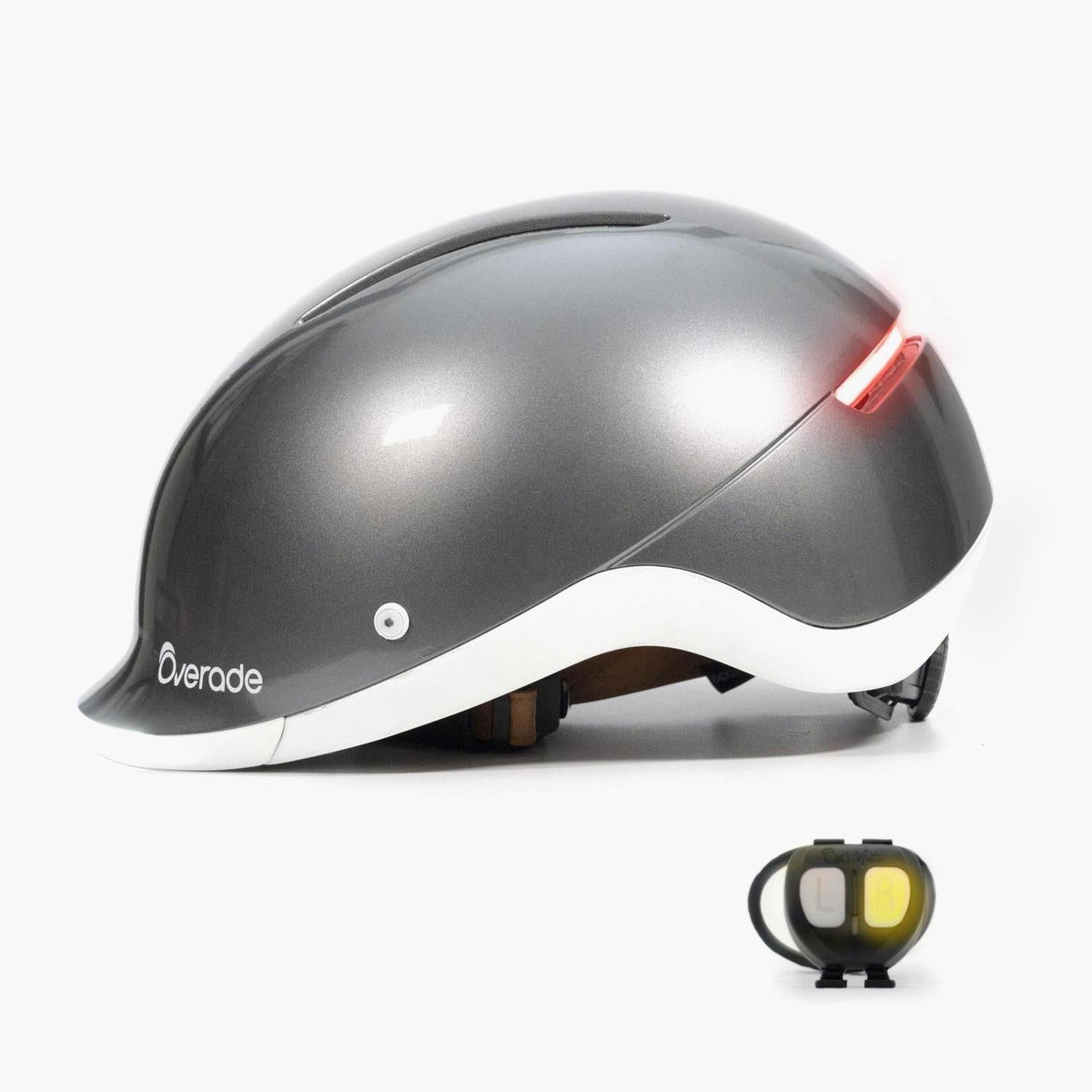 Overade LIFE - casque urbain lumineux à clignotants – vue 2