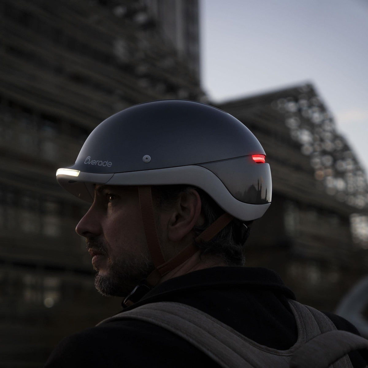 Overade LIFE - casque urbain lumineux à clignotants – vue 4