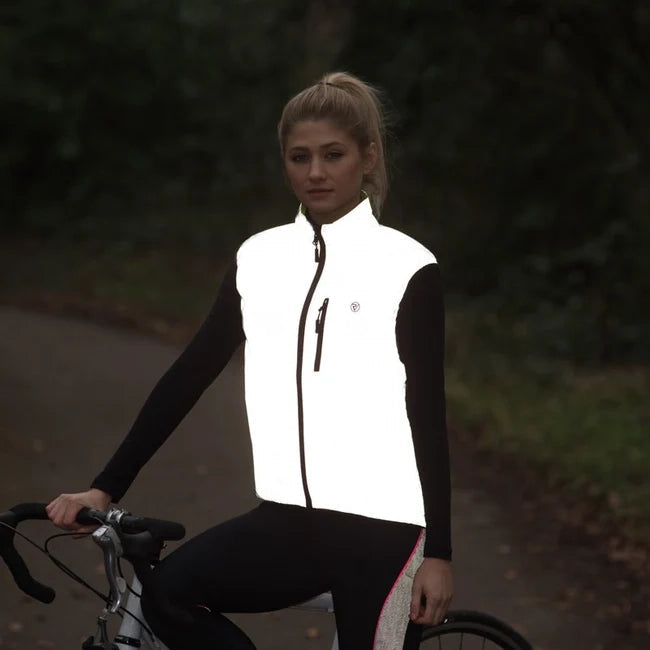 Proviz Switch - gilet réversible jaune fluo / réfléchissant (femme) – vue 5