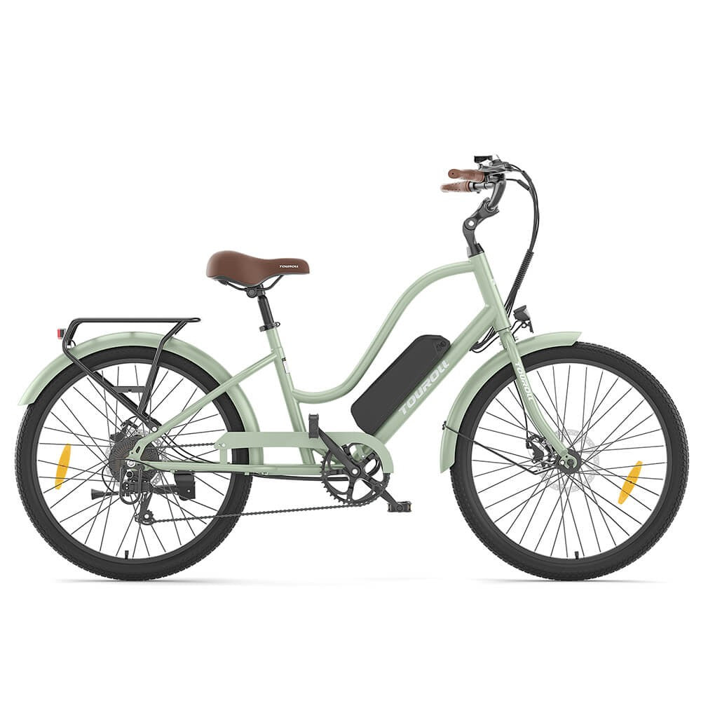 Touroll B2 – Vélo électrique de ville cadre ouvert rétro – vue 2