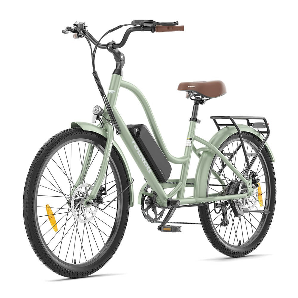 Touroll B2 – Vélo électrique de ville cadre ouvert rétro – vue 3
