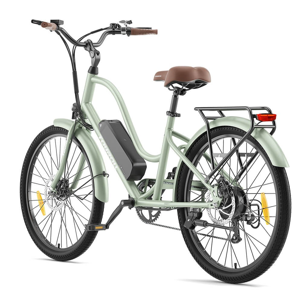 Touroll B2 – Vélo électrique de ville cadre ouvert rétro – vue 5
