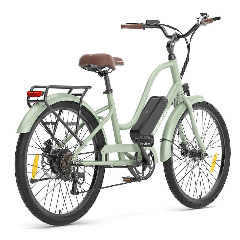 Touroll B2 – Vélo électrique de ville cadre ouvert rétro – vue 6