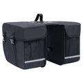 Double sacoche de porte-bagages imperméable 35 L - noir