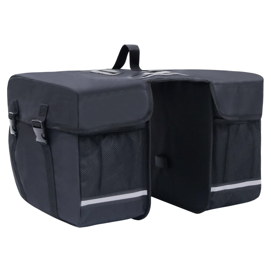 Double sacoche de porte-bagages imperméable 35 L - noir