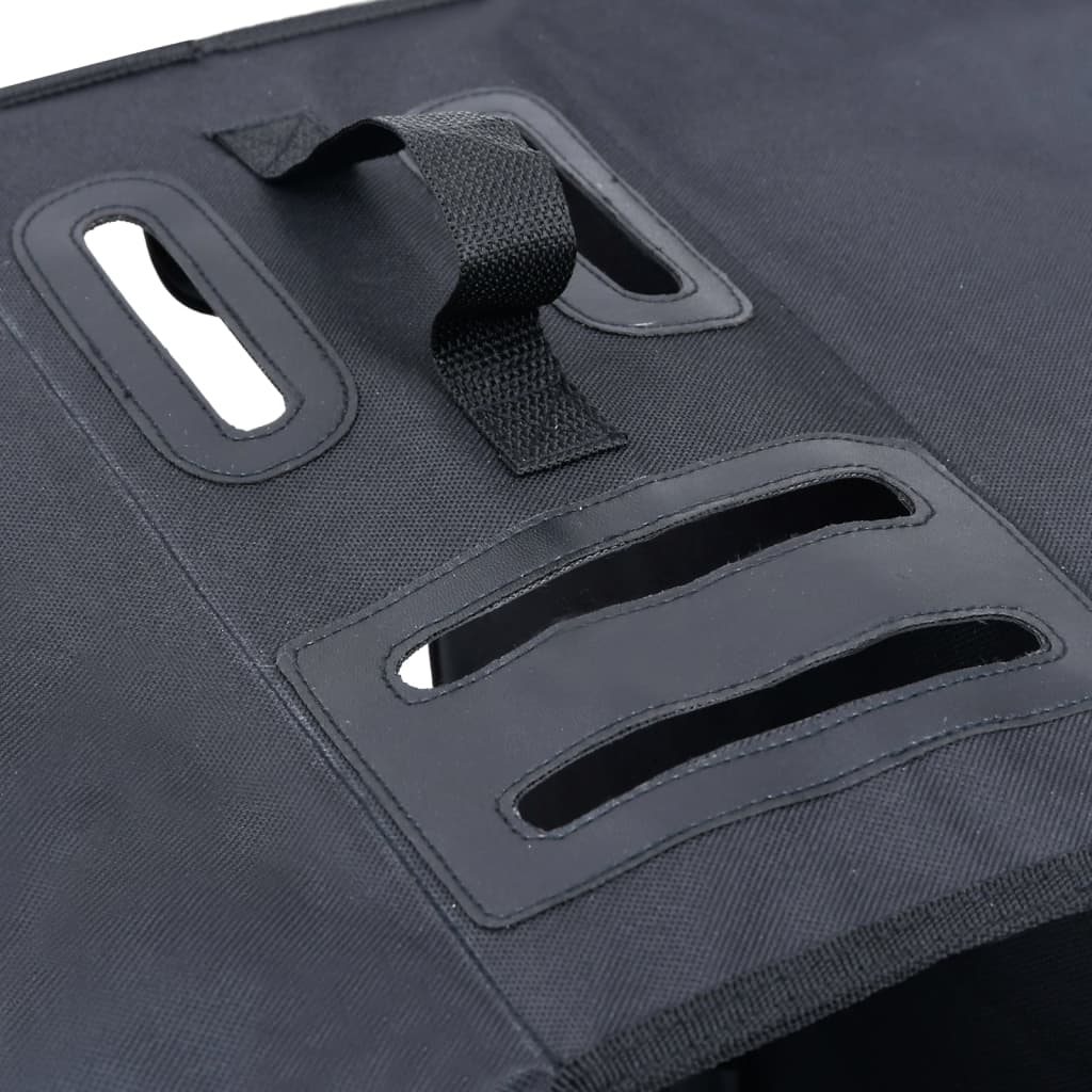 Double sacoche de porte-bagages imperméable 35 L - noir – vue 5