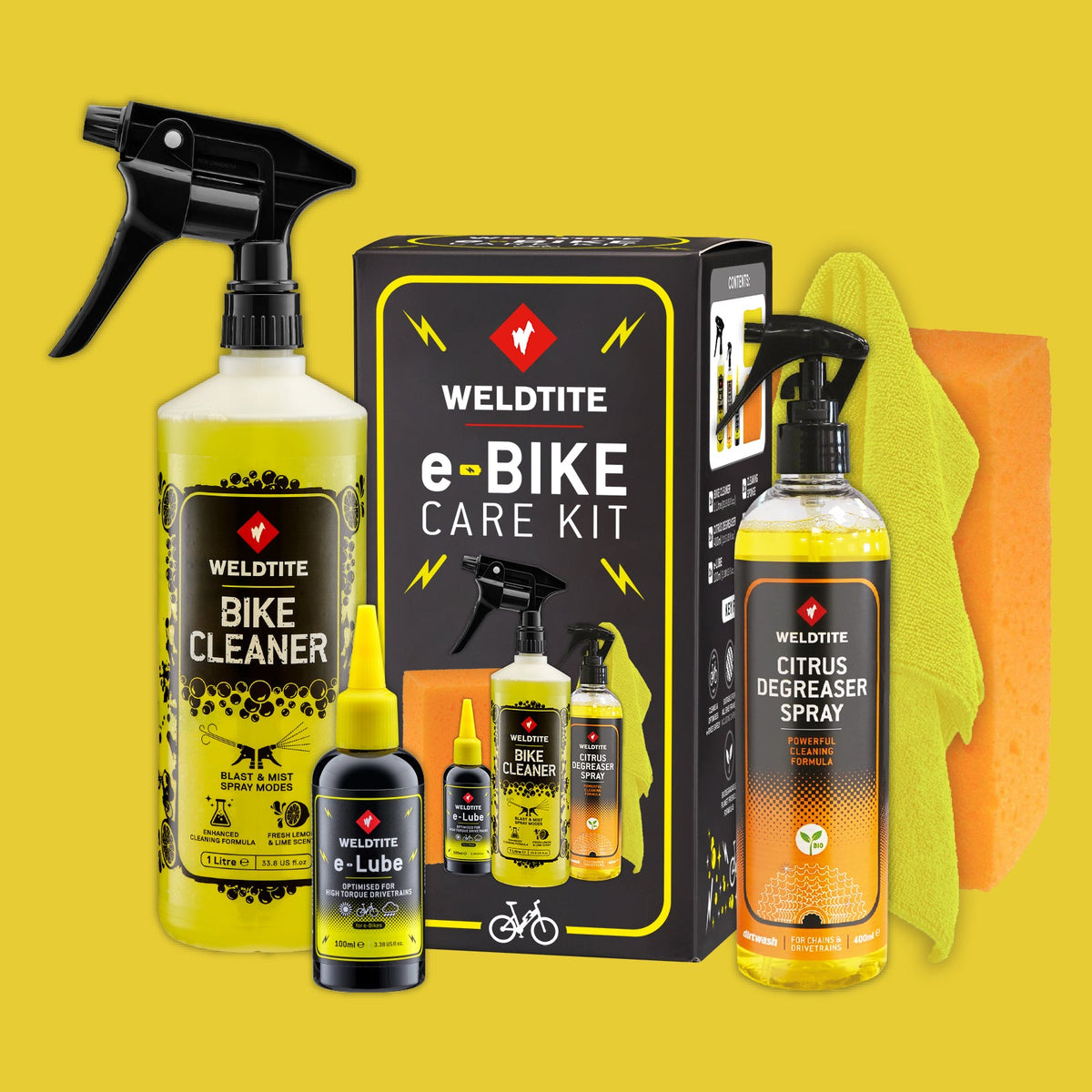 Kit d'entretien vélo électrique 5 en 1 Weldtite