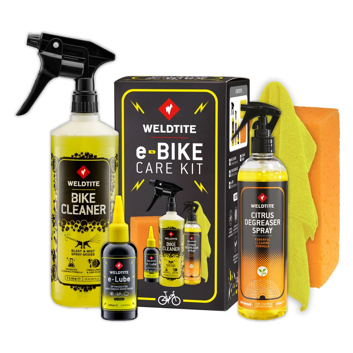 Kit d'entretien vélo électrique 5 en 1 Weldtite – vue 2