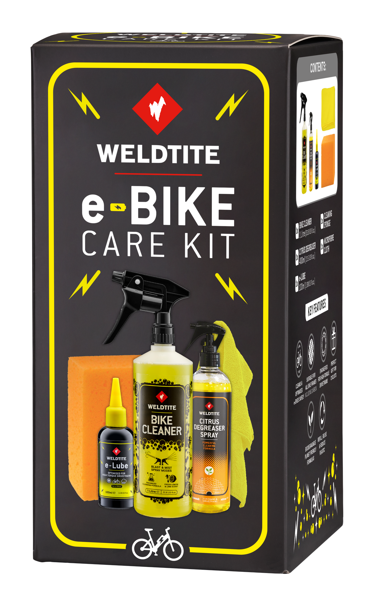 Kit d'entretien vélo électrique 5 en 1 Weldtite – vue 4